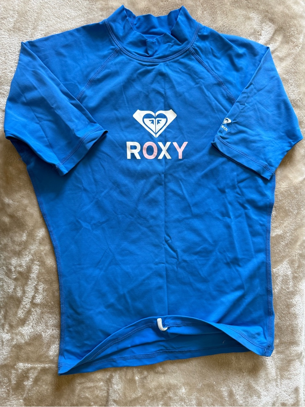 Roxy Blue Rash Guard Swim Top